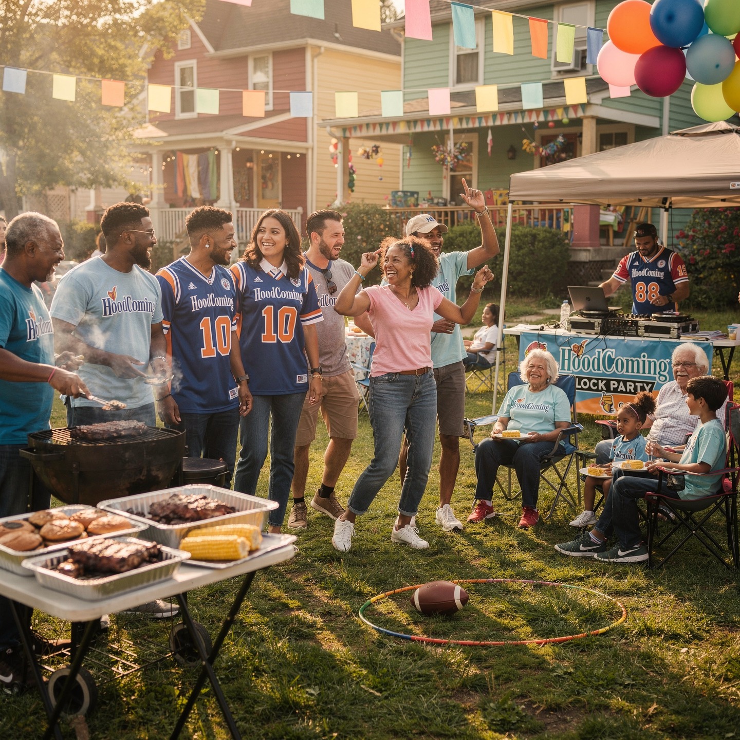 HoodComing backyard party